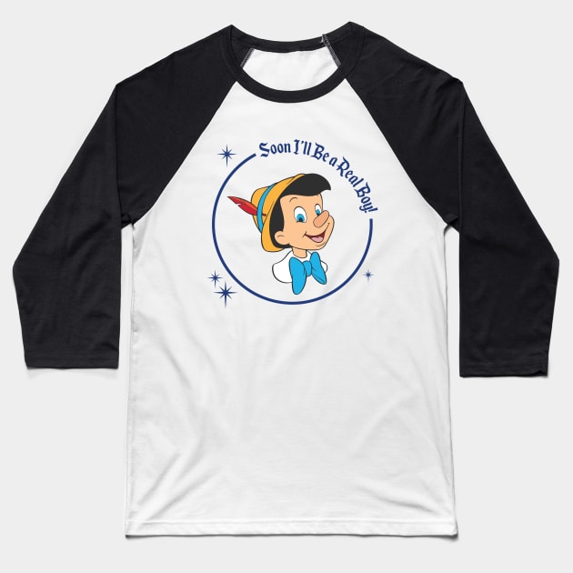 Pinocchio Baseball T-Shirt by racoco